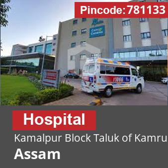 Pincode 781133 Hospital Kamalpur Block Taluk of Kamrup, Kamrup, Assam