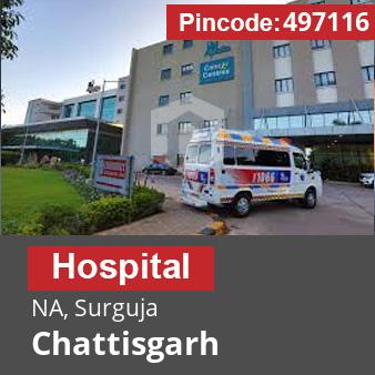 Pincode 497116 Hospital NA, Surguja, Chattisgarh