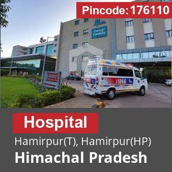 Pincode 176110 Hospital Hamirpur(T), Hamirpur(HP), Himachal Pradesh