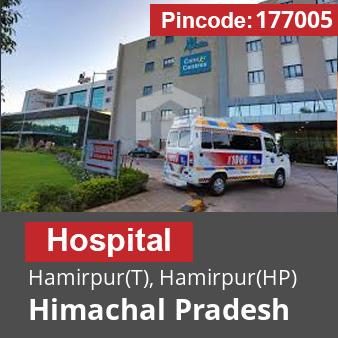 Pincode 177005 Hospital Hamirpur(T), Hamirpur(HP), Himachal Pradesh