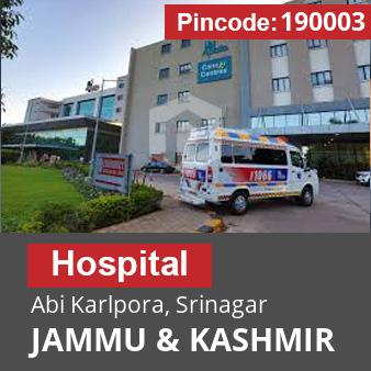 Pincode 190003 Hospital Abi Karlpora, Srinagar, JAMMU & KASHMIR