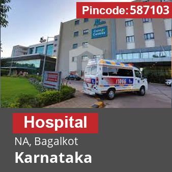 Pincode 587103 Hospital NA, Bagalkot, Karnataka