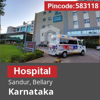 Pincode 583118 Hospital Sandur, Bellary, Karnataka
