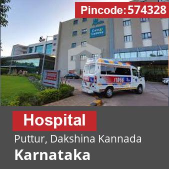 Pincode 574328 Hospital Puttur, Dakshina Kannada, Karnataka