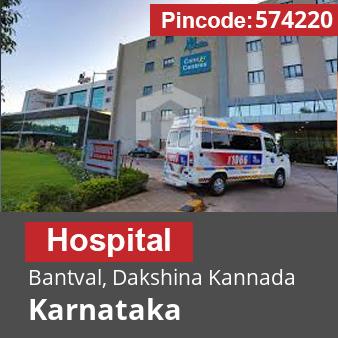Pincode 574220 Hospital Bantval, Dakshina Kannada, Karnataka