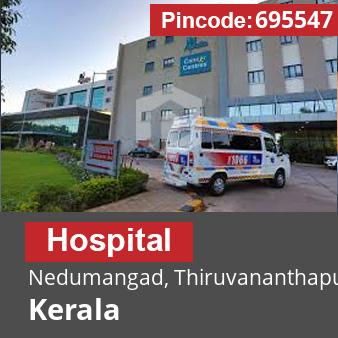 Pincode 695547 Hospital Nedumangad, Thiruvananthapuram, Kerala