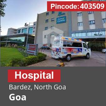 Pincode 403509 Hospital Bardez, North Goa, Goa