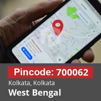 Pincode 700062 Kolkata, Kolkata, West Bengal