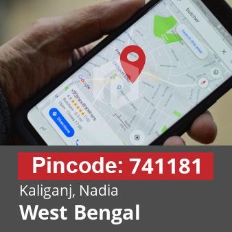 Pincode 741181 Kaliganj, Nadia, West Bengal