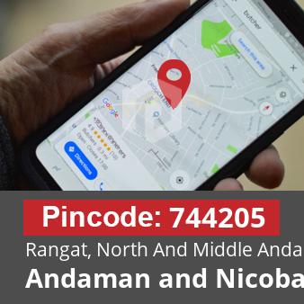 Pincode 744205 Rangat, North And Middle Andaman, Andaman and Nicobar Islands