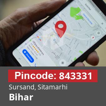 Pincode 843331 Sursand, Sitamarhi, Bihar