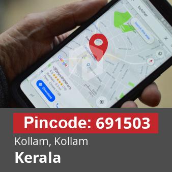 Pincode 691503 Kollam, Kollam, Kerala