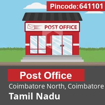 Pincode 641101 Postoffice Coimbatore North, Coimbatore, Tamil Nadu