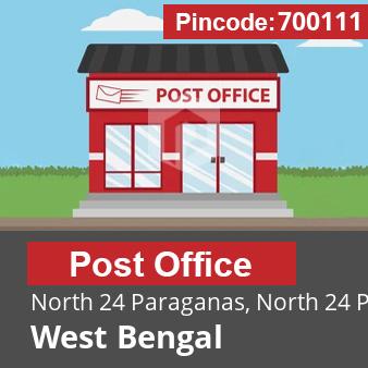 Pincode 700111 Postoffice North 24 Paraganas, North 24 Parganas, West Bengal
