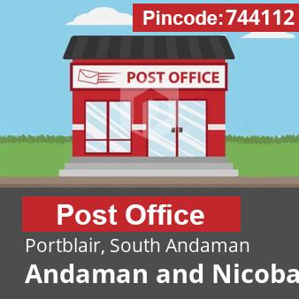 Pincode 744112 Postoffice Portblair, South Andaman, Andaman and Nicobar Islands