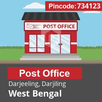 Pincode 734123 Postoffice Darjeeling, Darjiling, West Bengal