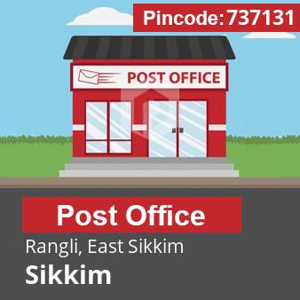 Pincode 737131 Postoffice Rangli, East Sikkim, Sikkim