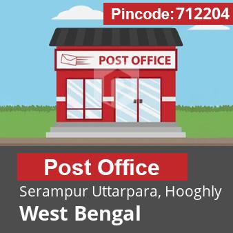 Pincode 712204 Postoffice Serampur Uttarpara, Hooghly, West Bengal