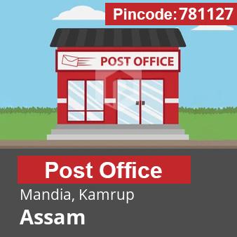 Pincode 781127 Postoffice Mandia, Kamrup, Assam