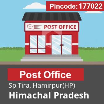 Pincode 177022 Postoffice Sp Tira, Hamirpur(HP), Himachal Pradesh