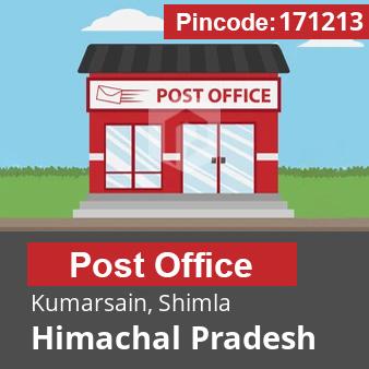 Pincode 171213 Postoffice Kumarsain, Shimla, Himachal Pradesh