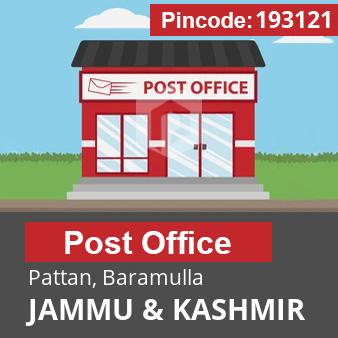 Pincode 193121 Postoffice Pattan, Baramulla, JAMMU & KASHMIR