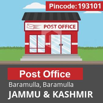 Pincode 193101 Postoffice Baramulla, Baramulla, JAMMU & KASHMIR