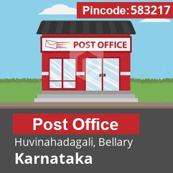 Pincode 583217 Postoffice Huvinahadagali, Bellary, Karnataka