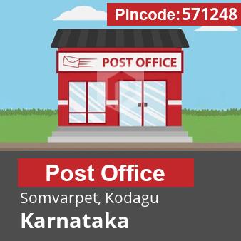 Pincode 571248 Postoffice Somvarpet, Kodagu, Karnataka