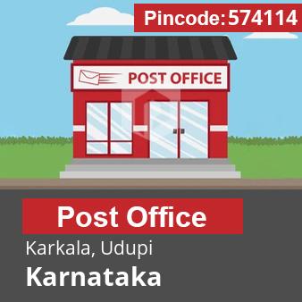 Pincode 574114 Postoffice Karkala, Udupi, Karnataka