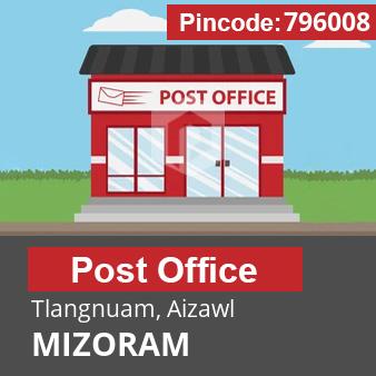 Pincode 796008 Postoffice Tlangnuam, Aizawl, MIZORAM