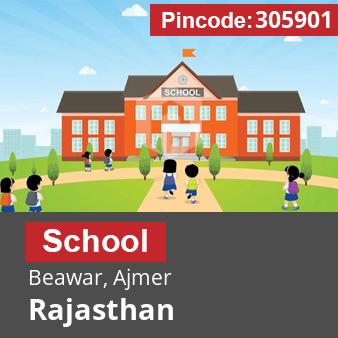 Pincode 305901 School Beawar, Ajmer, Rajasthan