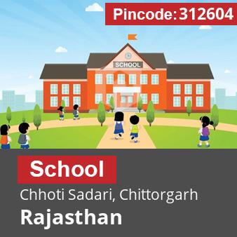 Pincode 312604 School Chhoti Sadari, Chittorgarh, Rajasthan