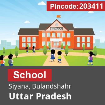 Pincode 203411 School Siyana, Bulandshahr, Uttar Pradesh