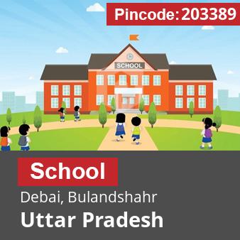 Pincode 203389 School Debai, Bulandshahr, Uttar Pradesh