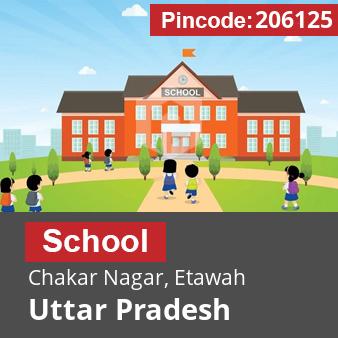 Pincode 206125 School Chakar Nagar, Etawah, Uttar Pradesh