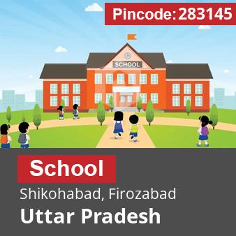 Pincode 283145 School Shikohabad, Firozabad, Uttar Pradesh