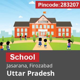 Pincode 283207 School Jasarana, Firozabad, Uttar Pradesh