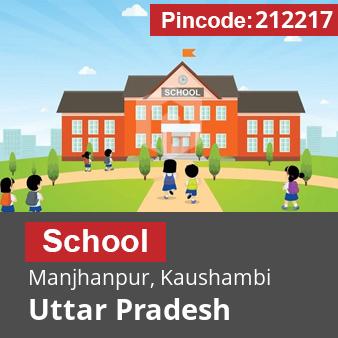 Pincode 212217 School Manjhanpur, Kaushambi, Uttar Pradesh