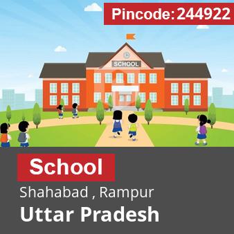 Pincode 244922 School Shahabad , Rampur, Uttar Pradesh