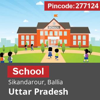 Pincode 277124 School Sikandarour, Ballia, Uttar Pradesh