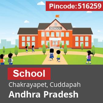 Pincode 516259 School Chakrayapet, Cuddapah, Andhra Pradesh