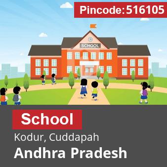 Pincode 516105 School Kodur, Cuddapah, Andhra Pradesh