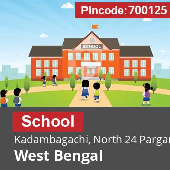 Pincode 700125 School Kadambagachi, North 24 Parganas, West Bengal