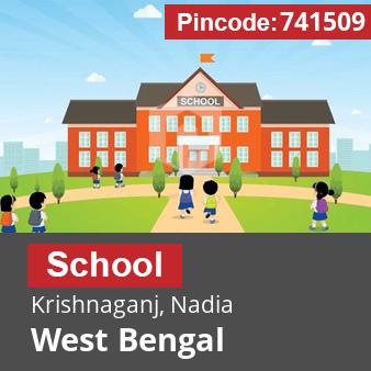 Pincode 741509 School Krishnaganj, Nadia, West Bengal