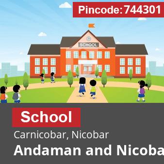 Pincode 744301 School Carnicobar, Nicobar, Andaman and Nicobar Islands