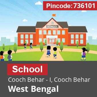 Pincode 736101 School Cooch Behar - I, Cooch Behar, West Bengal