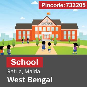 Pincode 732205 School Ratua, Malda, West Bengal