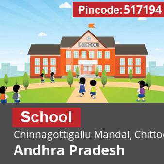 Pincode 517194 School Chinnagottigallu Mandal, Chittoor, Andhra Pradesh