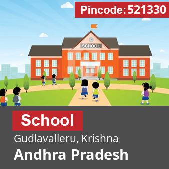 Pincode 521330 School Gudlavalleru, Krishna, Andhra Pradesh